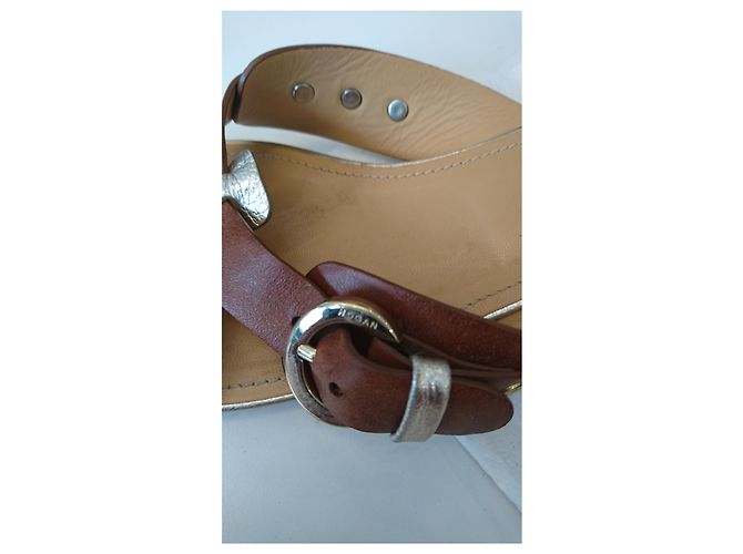 Hogan Mules aus Leder Gold Cognac Größe 40 Golden - Ansicht 5