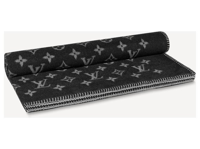 Louis Vuitton Coperta monogramma LV eclipse Grigio antracite - vista 2
