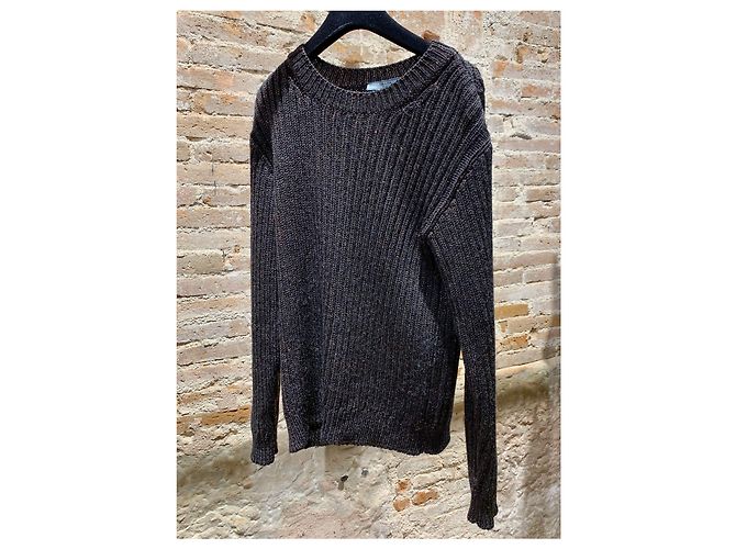 Jersey Prada de lana negro rosa bronce - vista 2