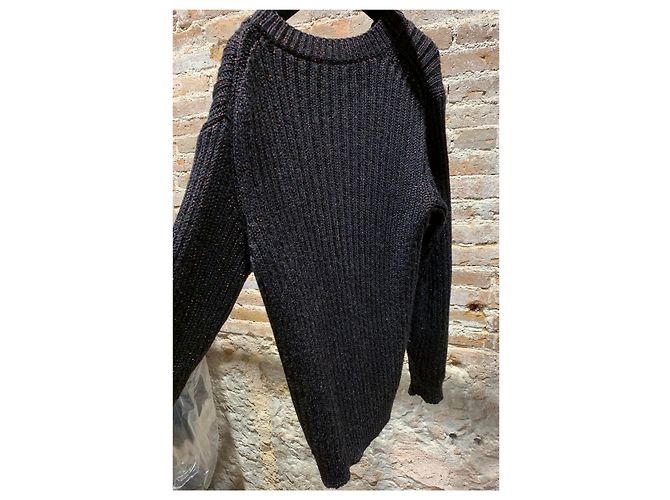 Jersey Prada de lana negro rosa bronce - vista 5