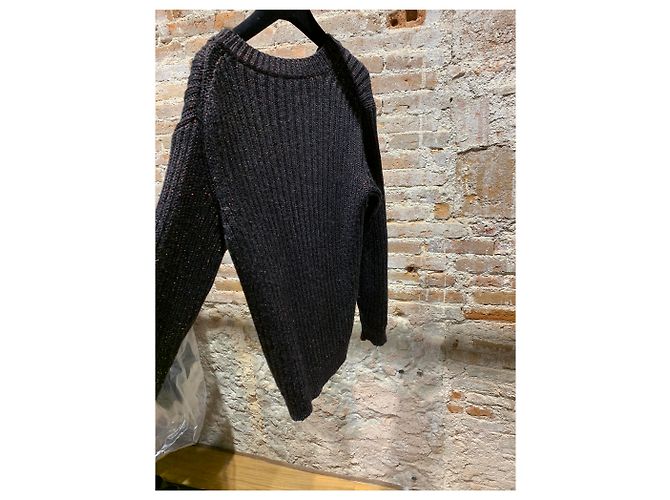Jersey Prada de lana negro rosa bronce - vista 6