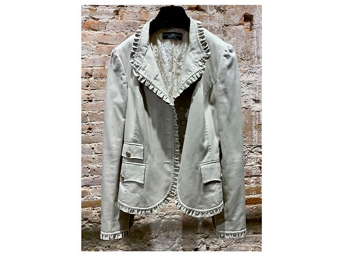 Vintage Blazer von Dolce & Gabbana Beige - Ansicht 2
