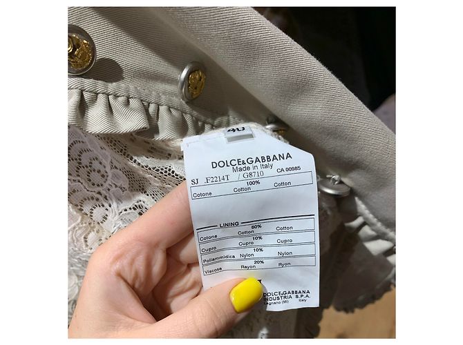 Vintage Blazer von Dolce & Gabbana Beige - Ansicht 8