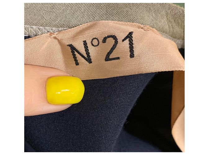 Autre Marque Sweatshirt der italienischen Marke N.21 Beige Grün Grau - Ansicht 5