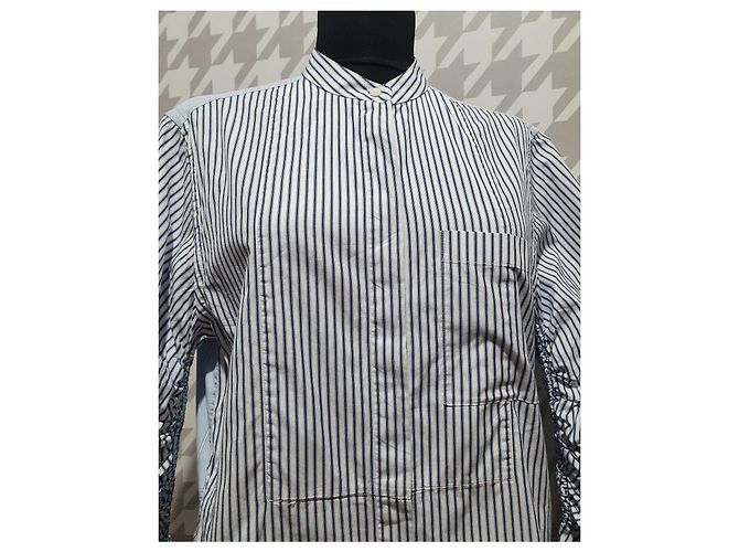 Camisa de algodón azul 3.1 Phillip Lim Blanco - vista 3
