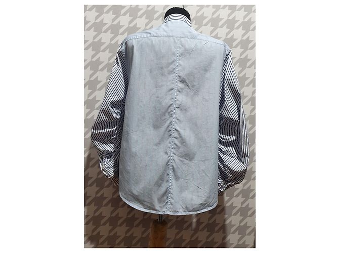 Camisa de algodón azul 3.1 Phillip Lim Blanco - vista 4