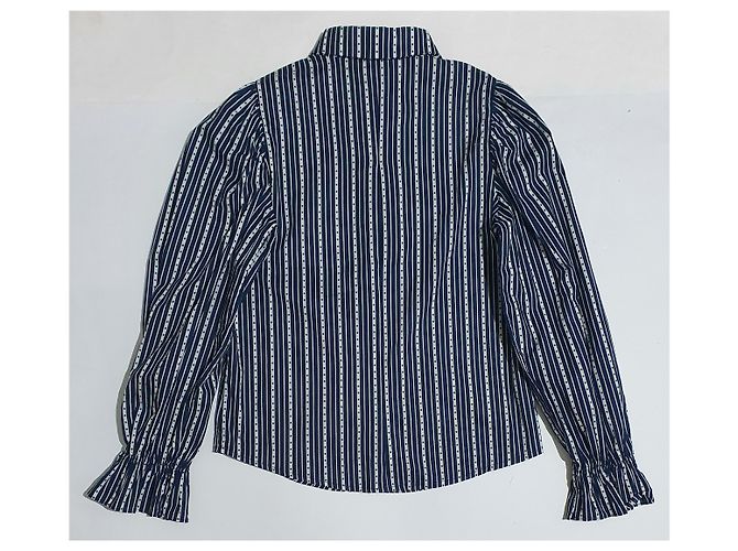 Autre Marque Camicia Sister Jane a righe e stelle blu e bianca Bianco - vista 3