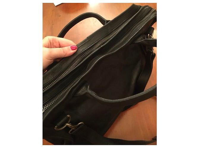 Autre Marque Borsa a mano Rehard in pelle nera con tracolla rimovibile Nero - vista 2