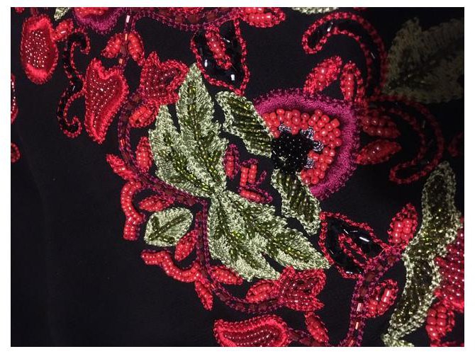 Autre Marque Custo Barcelona Kaschmir und Seide Pullover Schwarz - Ansicht 3