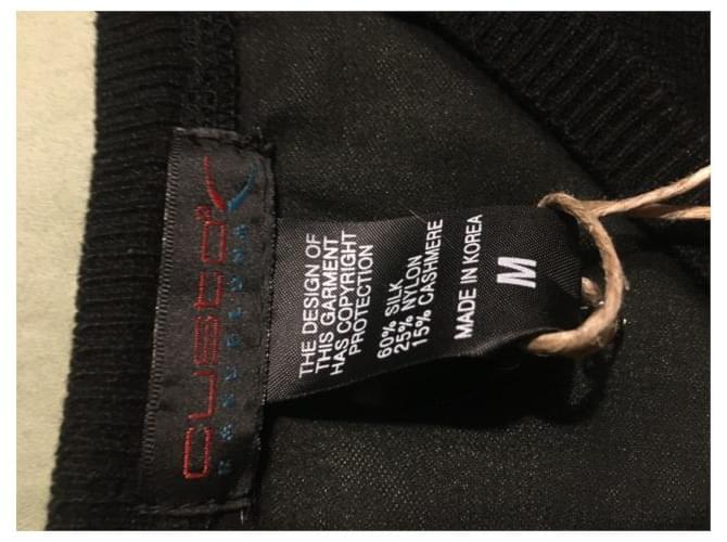 Autre Marque Custo Barcelona Kaschmir und Seide Pullover Schwarz - Ansicht 7