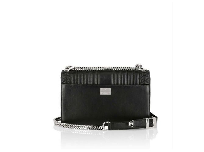 Borsa Philipp Plein in pelle nera Nero - vista 3