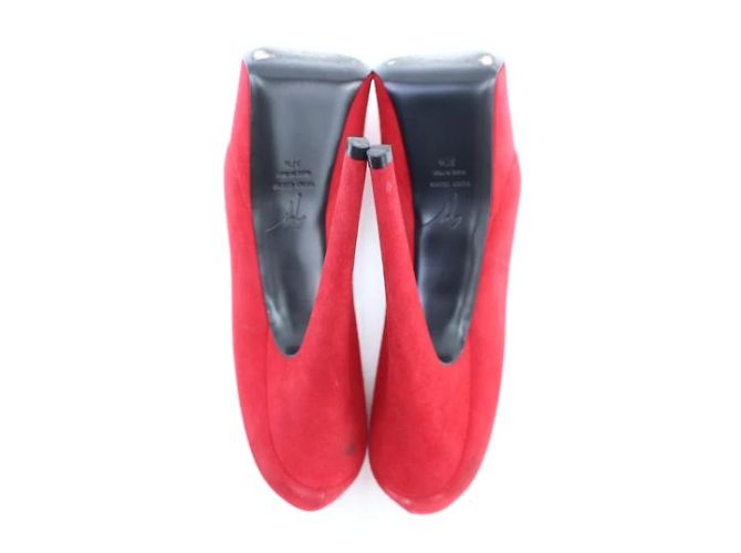 Vero Cuoio Rote Wildleder-Plattform - Ansicht 8
