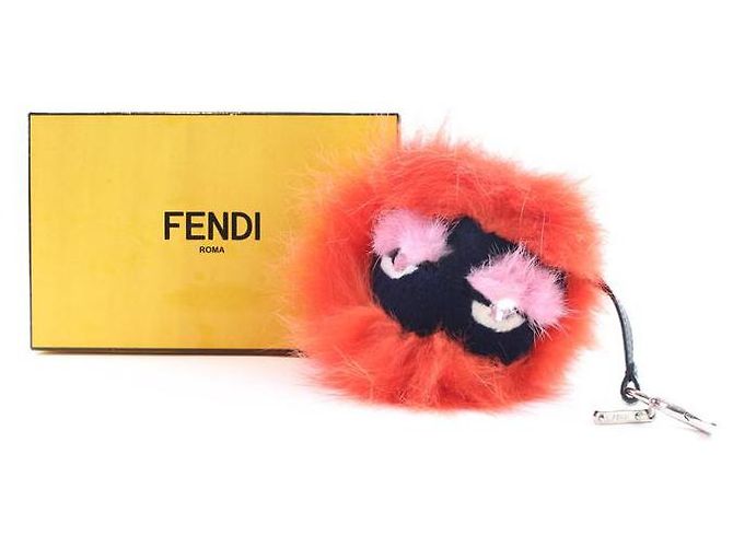 Fendi Monster Bug Eye Fox Fur Ball Keychain and Bag Charm - view 11