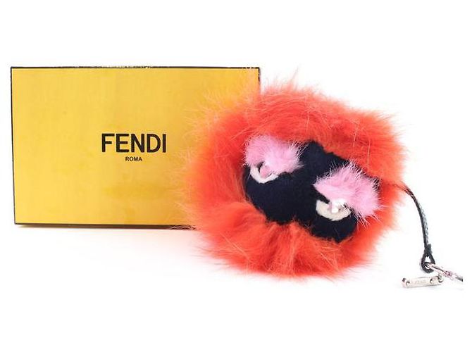 Fendi Monster Bug Eye Fox Fur Ball Keychain and Bag Charm - view 2