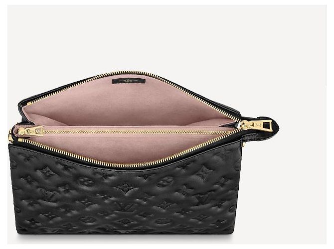Coussin Louis Vuitton Couscin PM Borsa in pelle nera Nero - vista 3