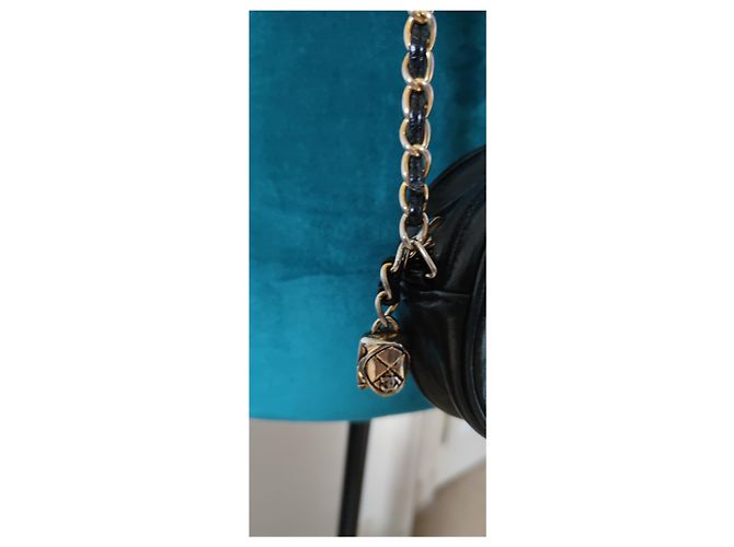 Borsa Chanel in pelle nera Nero - vista 8