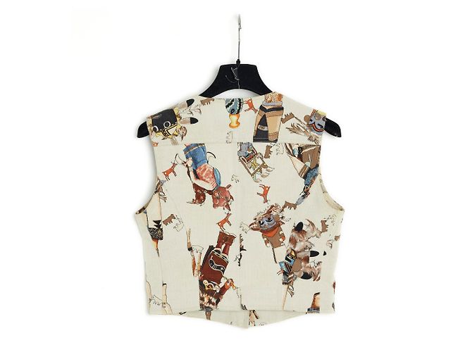 Hermès KACHINAS ON CANVAS FR36 Bege - vista 5