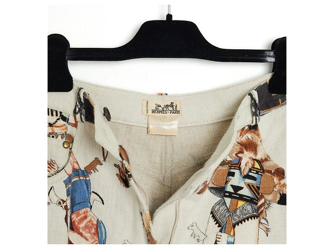 Hermès KACHINAS ON CANVAS FR36 Bege - vista 7