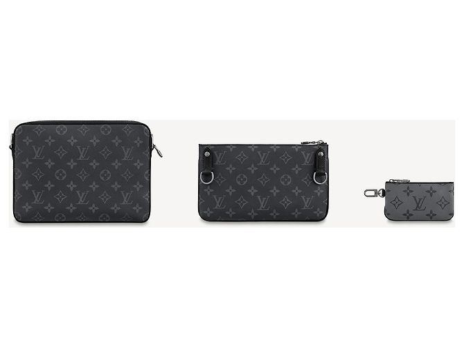 Louis Vuitton LV trio messenger novo Cinza - vista 4