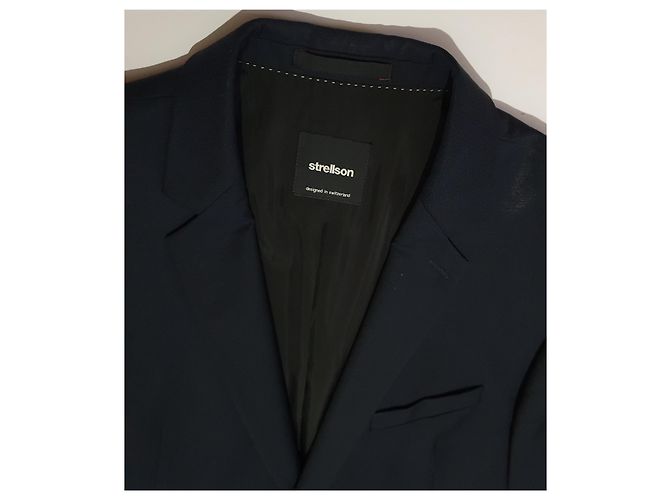 Autre Marque Strellson Blue Wool Blazer Size 54 - view 5