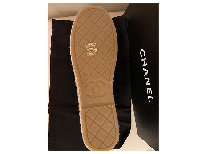 Cambon Chanel Espadrillas CHA NEL velluto nero - vista 4