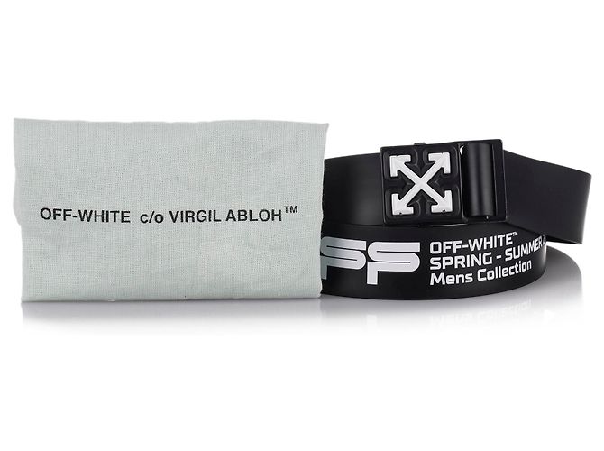 Off White Black Arrow Logo Schnallengürtel - Ansicht 6