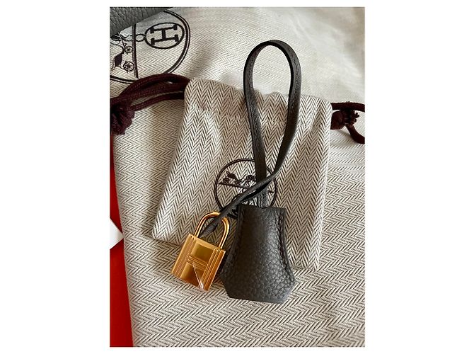Hermès Birkin 30 Togo GHW Grigio antracite - vista 8