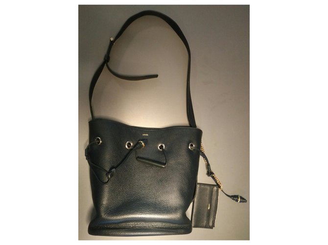 Le Huit Borsa a secchiello - l'otto di Lancel Blu navy - vista 7