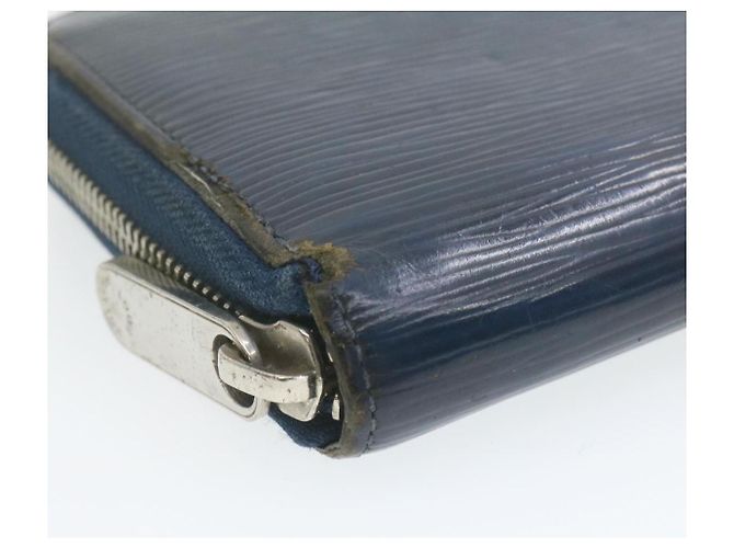LOUIS VUITTON Epi Zippy Wallet Cartera larga Azul marino M60307 LV Auth ar3608 - vista 10