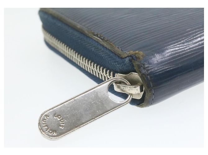LOUIS VUITTON Epi Zippy Wallet Cartera larga Azul marino M60307 LV Auth ar3608 - vista 11