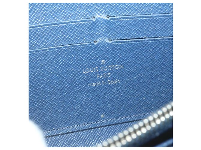 LOUIS VUITTON Epi Zippy Wallet Cartera larga Azul marino M60307 LV Auth ar3608 - vista 12