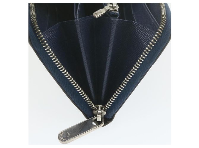 LOUIS VUITTON Epi Zippy Wallet Cartera larga Azul marino M60307 LV Auth ar3608 - vista 14