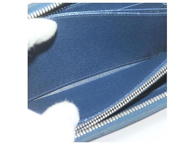LOUIS VUITTON Epi Zippy Wallet Cartera larga Azul marino M60307 LV Auth ar3608 - vista 19