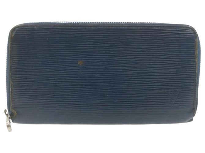 LOUIS VUITTON Epi Zippy Wallet Cartera larga Azul marino M60307 LV Auth ar3608 - vista 2