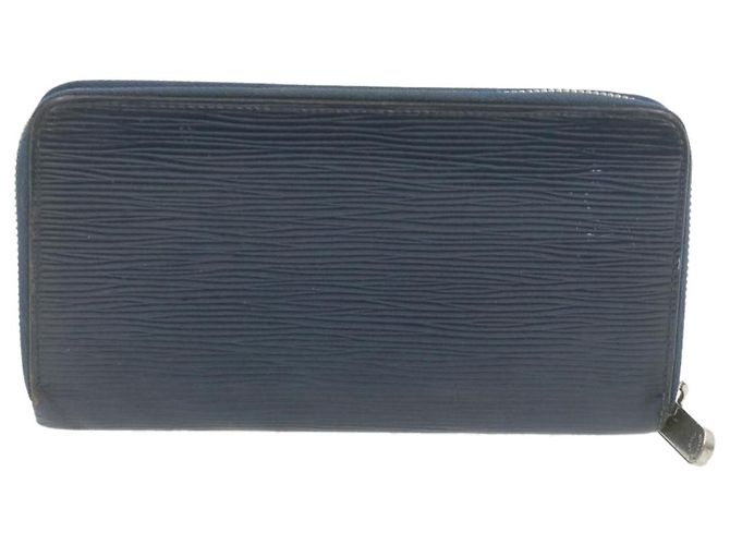 LOUIS VUITTON Epi Zippy Wallet Cartera larga Azul marino M60307 LV Auth ar3608 - vista 3