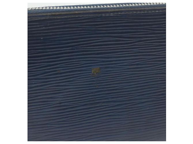 LOUIS VUITTON Epi Zippy Wallet Cartera larga Azul marino M60307 LV Auth ar3608 - vista 4