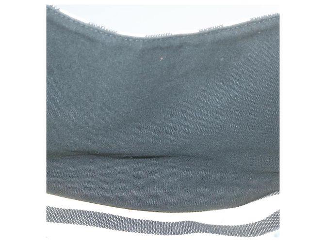 Hermès HERMES Cannes MM Borsa a mano Nero Bianco Canvas Auth yt070 - vista 17