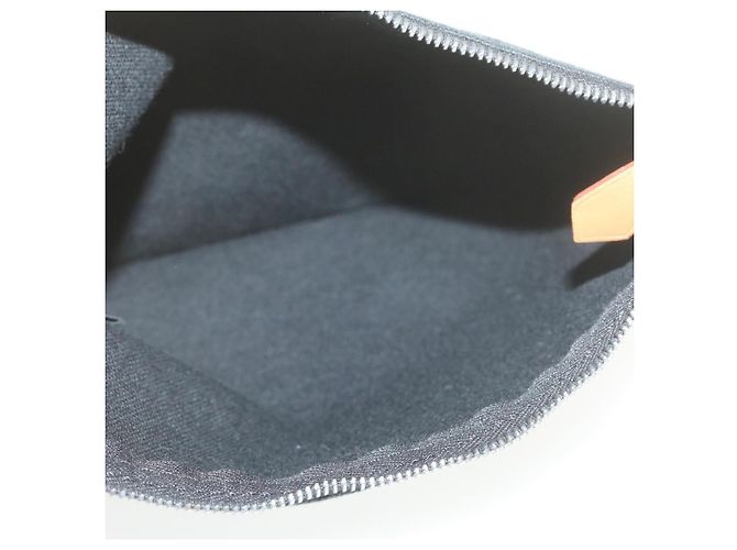 Hermès HERMES Cannes MM Borsa a mano Nero Bianco Canvas Auth yt070 - vista 20