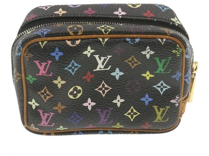 LOUIS VUITTON Marsupio Trousse Wapity multicolore Nero M58034 LV Auth yt091 - vista 3