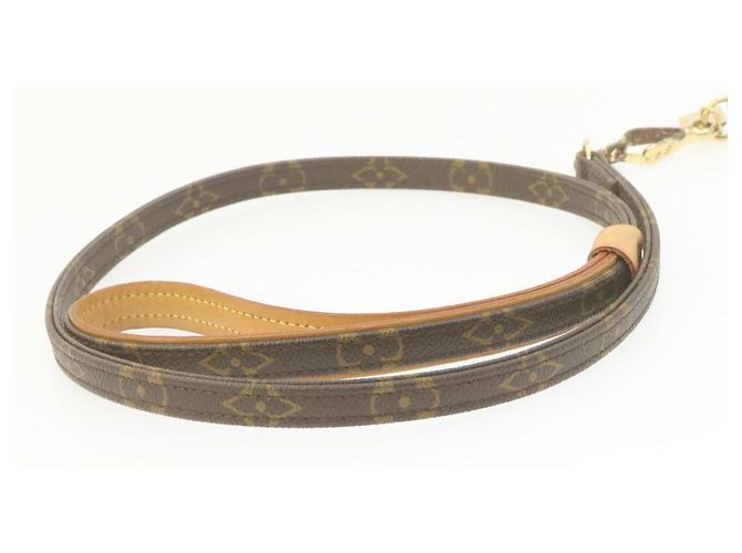 LOUIS VUITTON Monogram Leash Colier Baxter MM Dog Lead Collar Set LV Auth 20744 - view 10