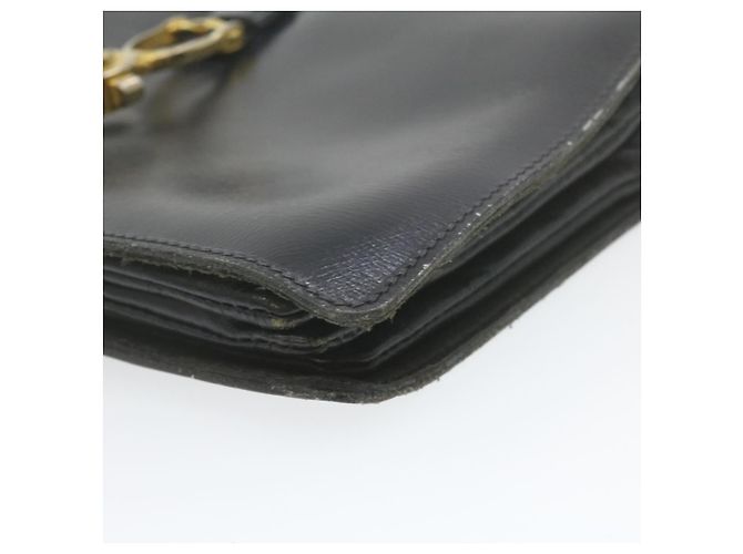 Céline CELINE Borsa a tracolla per carrozza con cavalli in pelle nera Aut1927 - vista 11