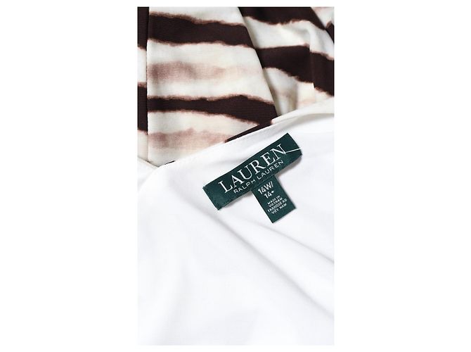 Vestido Ralph Lauren Beige Marrón Castaño Multicolor - vista 3