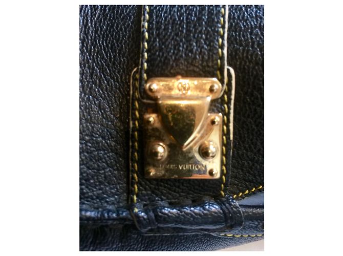 Mocassini Monte Carlo con borchie Louis Vuitton Nero Gold hardware - vista 6