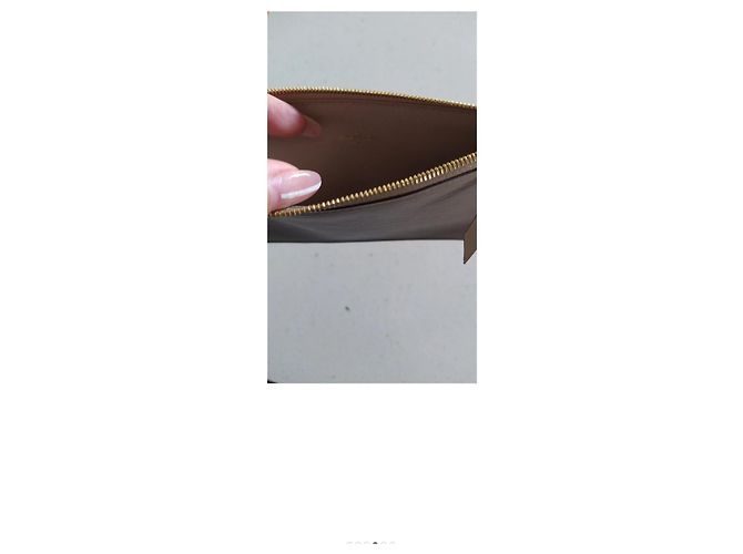 Pochette Félicie Louis Vuitton Felicie Geldbörse Epi Leder Galet Grey Grau - Ansicht 3