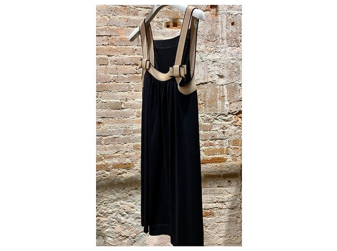 Vestido corto Louis Vuitton Negro Beige - vista 2