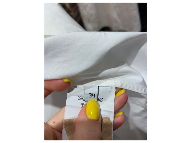 Balenciaga Oversized Basic Shirt Weiß Baumwolle - Ansicht 5