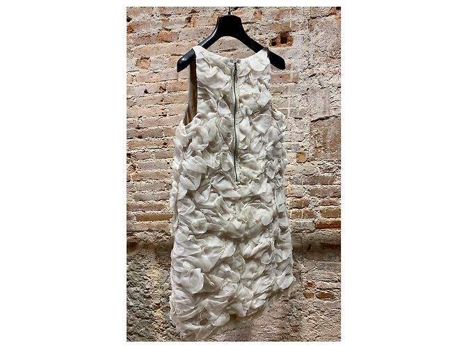 Vestido Chloé Cloud de seda crema Crudo - vista 5