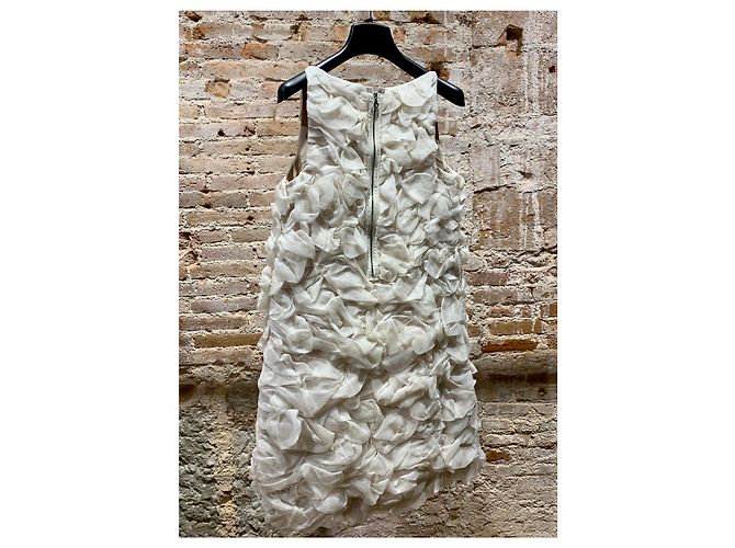 Vestido Chloé Cloud de seda crema Crudo - vista 6