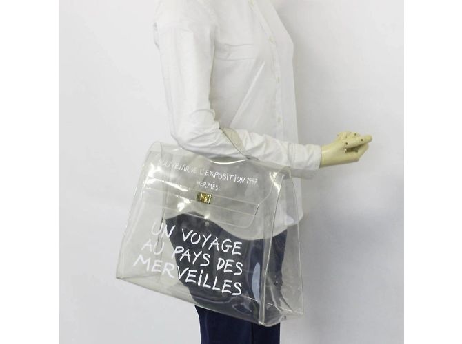 Hermès Translucent 1997 Souvenir L'exposition Clear Kelly White - view 2
