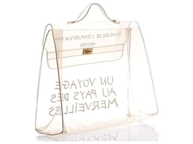 Hermès Translucent 1997 Souvenir L'exposition Clear Kelly White - view 5